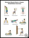 Thumbnail image of: Rhomboid Strain or Spasm Exercises: Illustration