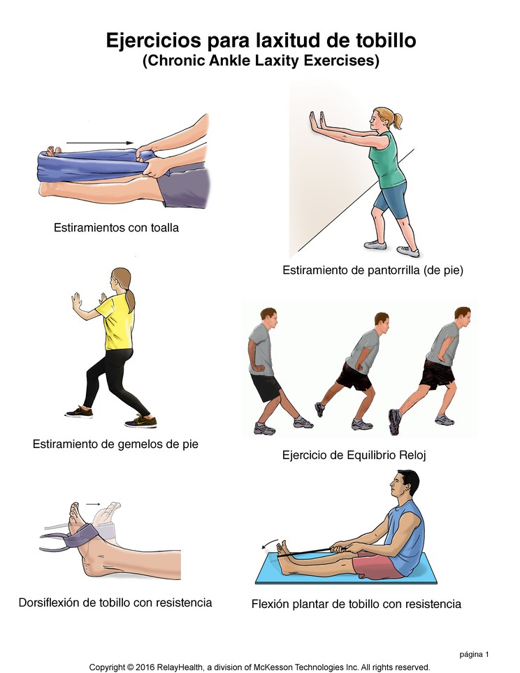 Chronic Ankle Laxity Exercises: Illustration, page 1