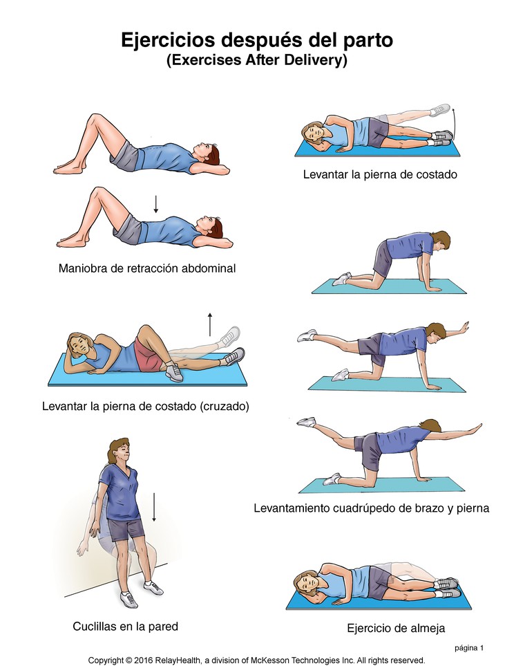 Stretching and Strengthening Exercises After Your Baby Is Born, Page 1: Illustration