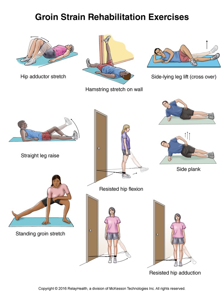 Groin Strain Exercises: Illustration