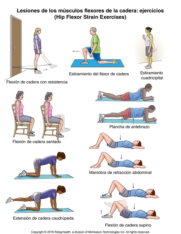 Hip Flexor Strain Exercises: Illustration