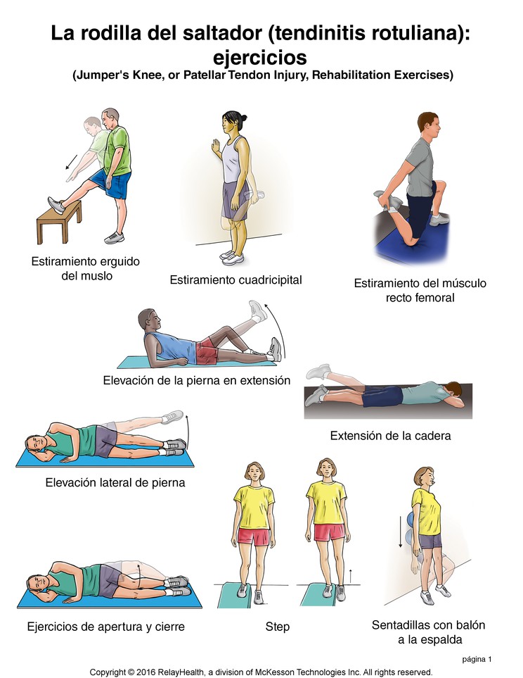 Jumper's Knee Exercises: Illustration, page 1