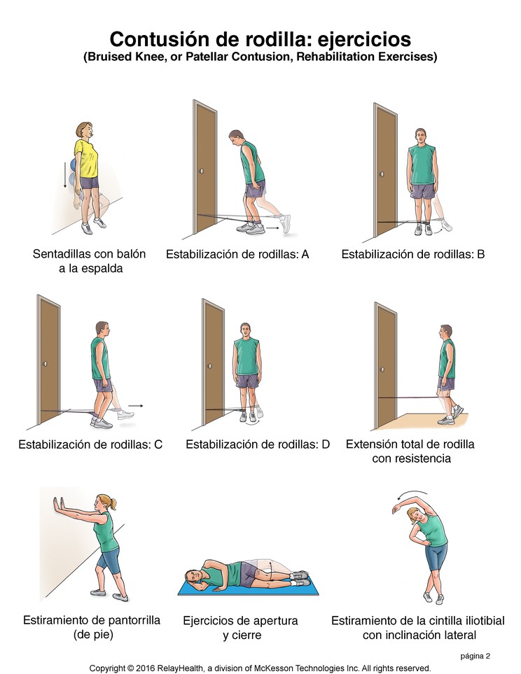 Bruised Knee Exercises: Illustration, page 2