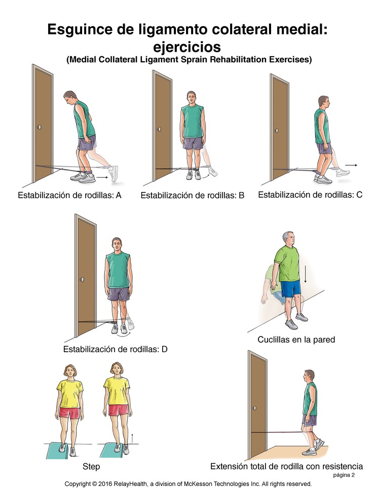 Medial Collateral Ligament Sprain Exercises: Illustration, page 2