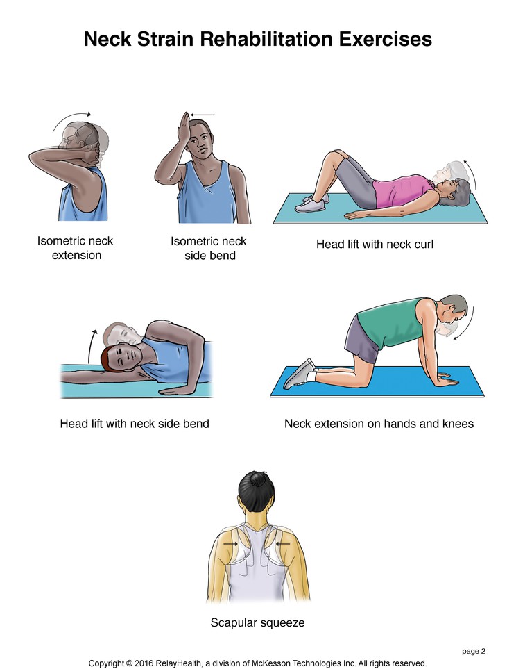 Neck Strain Exercises: Illustration, page 2