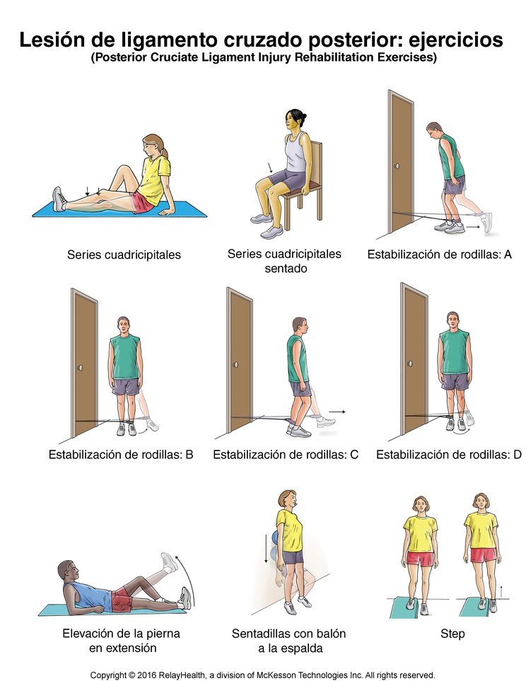 Posterior Cruciate Ligament Injury Exercises: Illustration, page 1