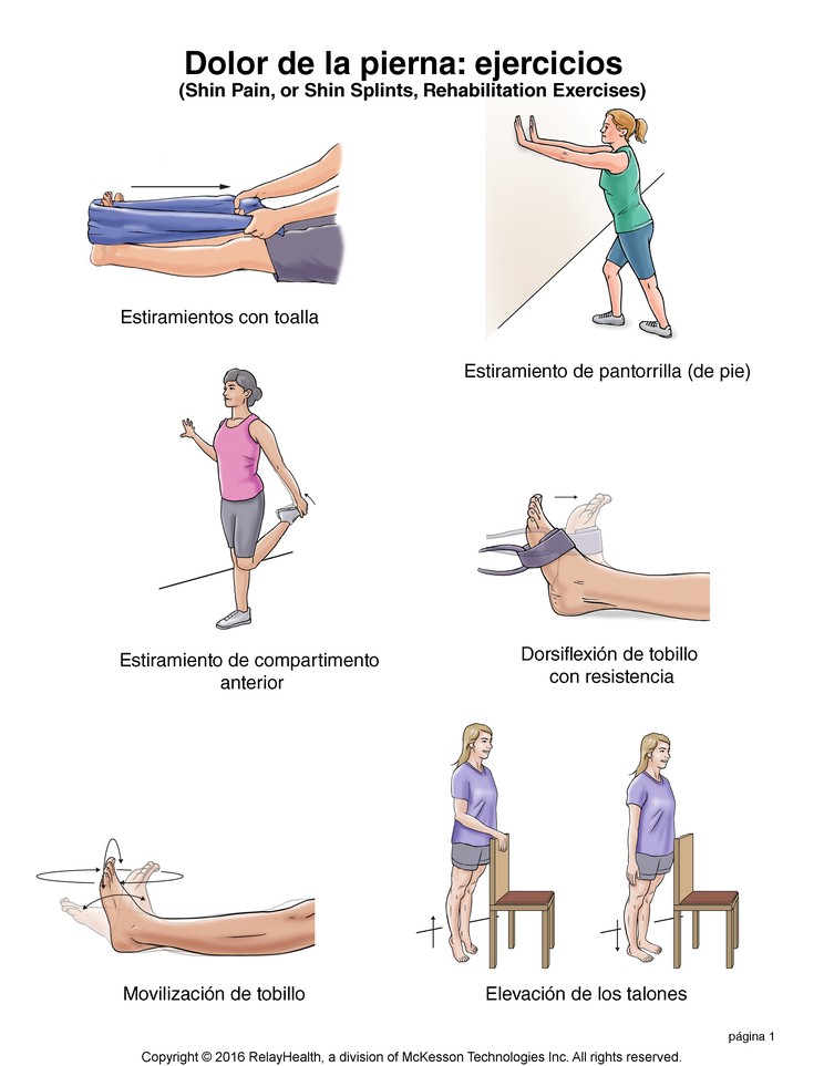 Shin Pain (Shin Splints) Exercises: Illustration, page 1