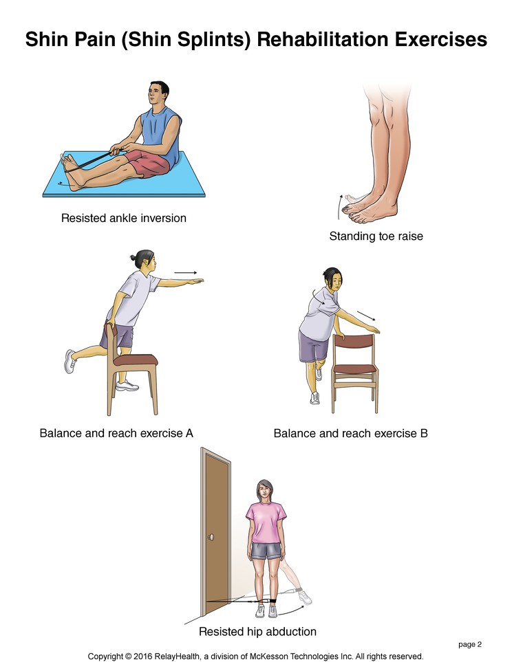 Shin Pain (Shin Splints) Exercises: Illustration, page 2