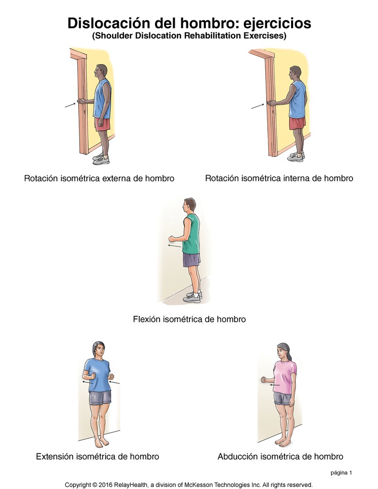 Shoulder Dislocation Exercises: Illustration, page 1