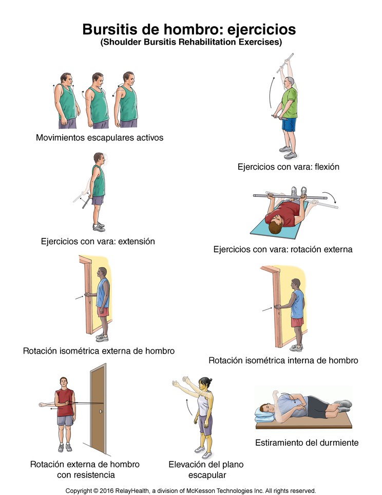 Shoulder Bursitis Exercises: Illustration