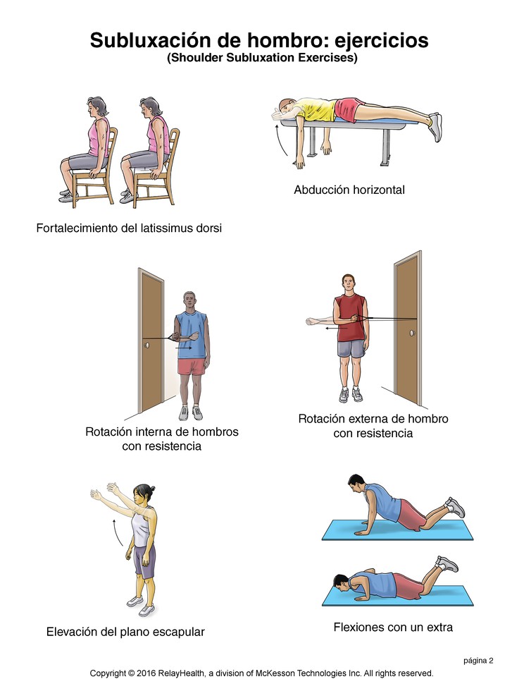 Shoulder Subluxation Exercises: Illustration, page 2