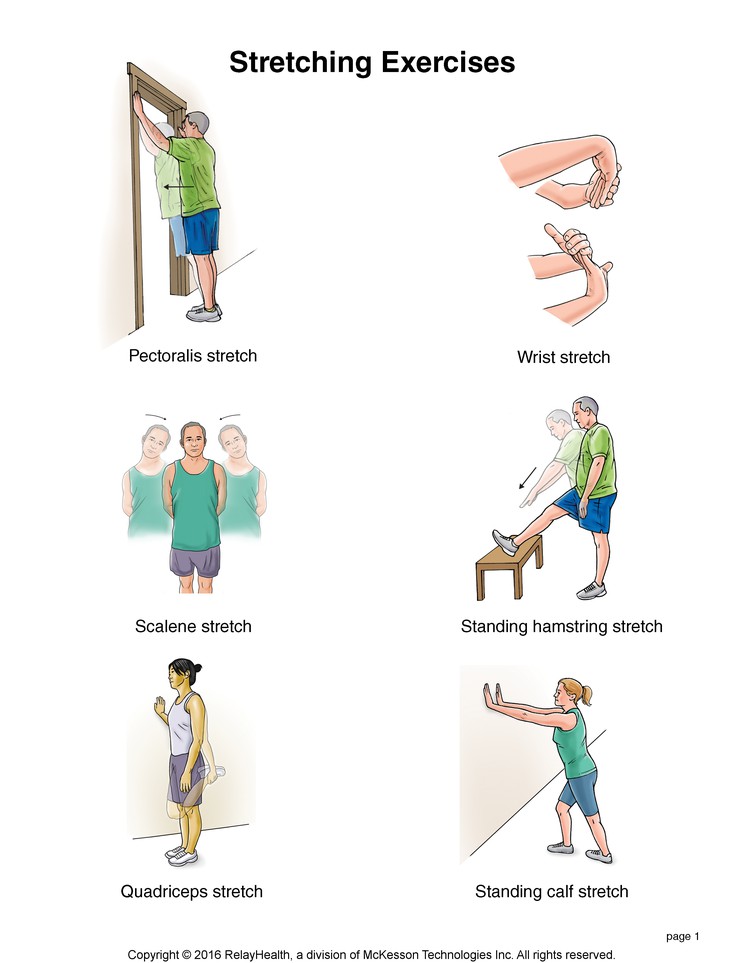 Stretching Exercises: Illustration, page 1