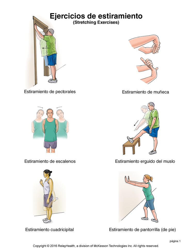 Stretching Exercises: Illustration, page 1
