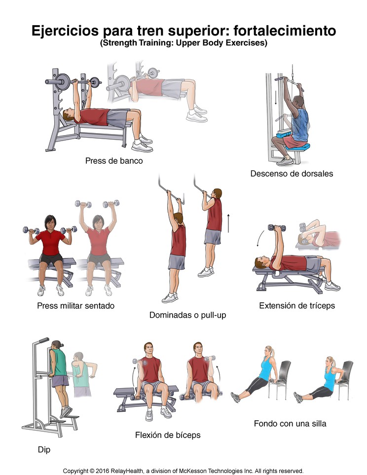 Strength Training: Upper Body Exercises, Illustration