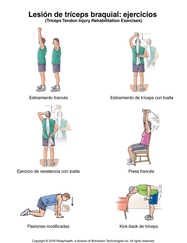 Triceps Tendon Injury Exercises: Illustration