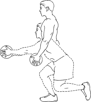 Medicine Ball: One-Leg, Front Raise