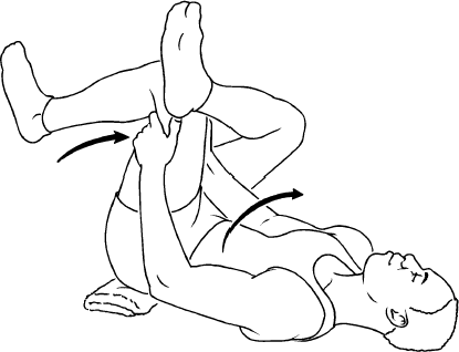Cross-Leg Side Stretch (Supine)