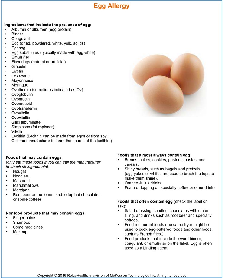 Egg Allergy: Illustration