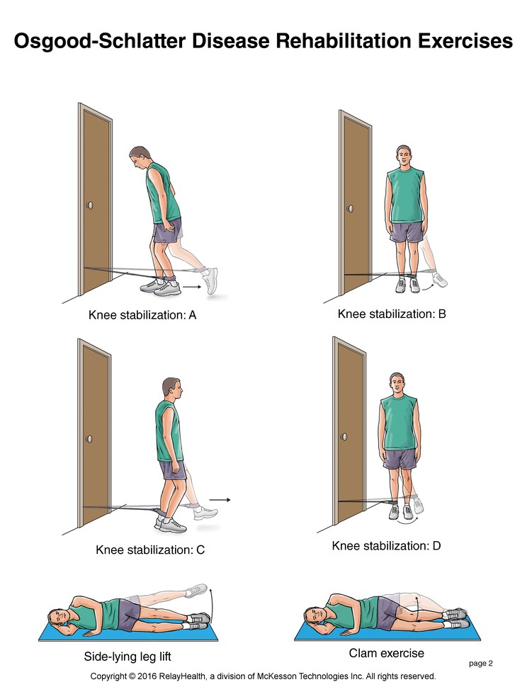 Osgood-Schlatter Disease Exercises: Illustration, page 2