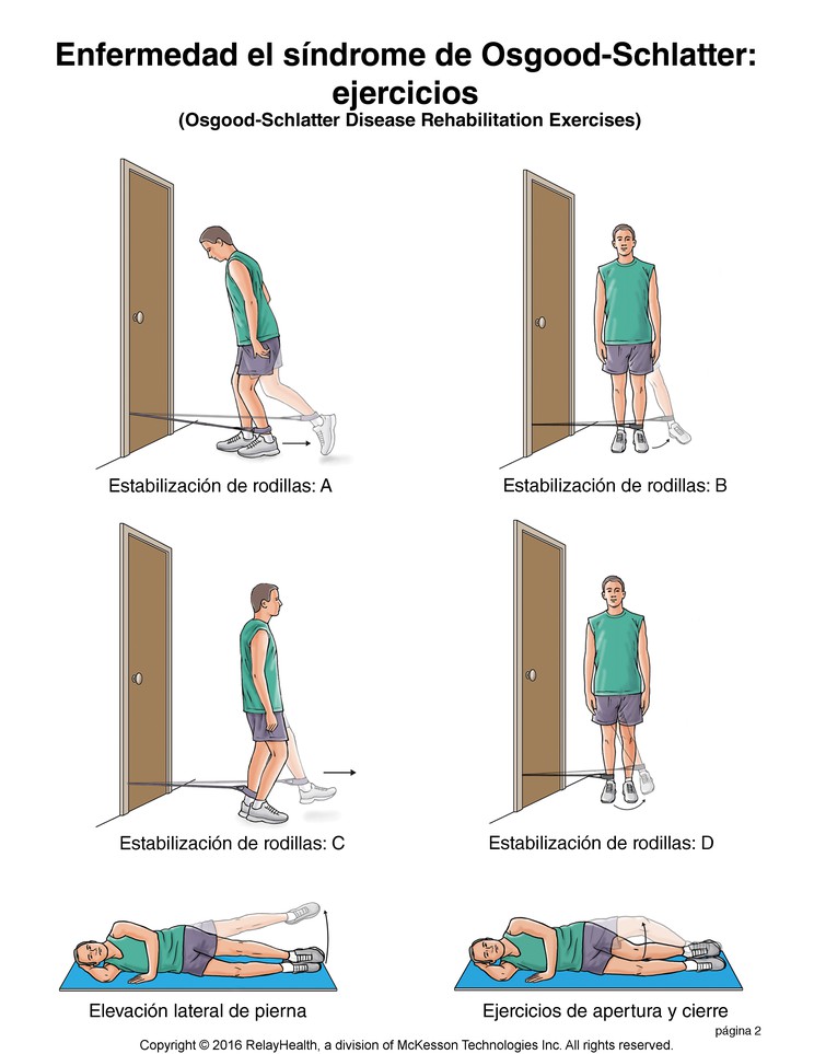 Osgood-Schlatter Disease Exercises: Illustration, page 2
