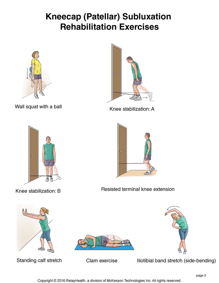 Kneecap (Patellar) Subluxation Exercises: Illustration, page 2